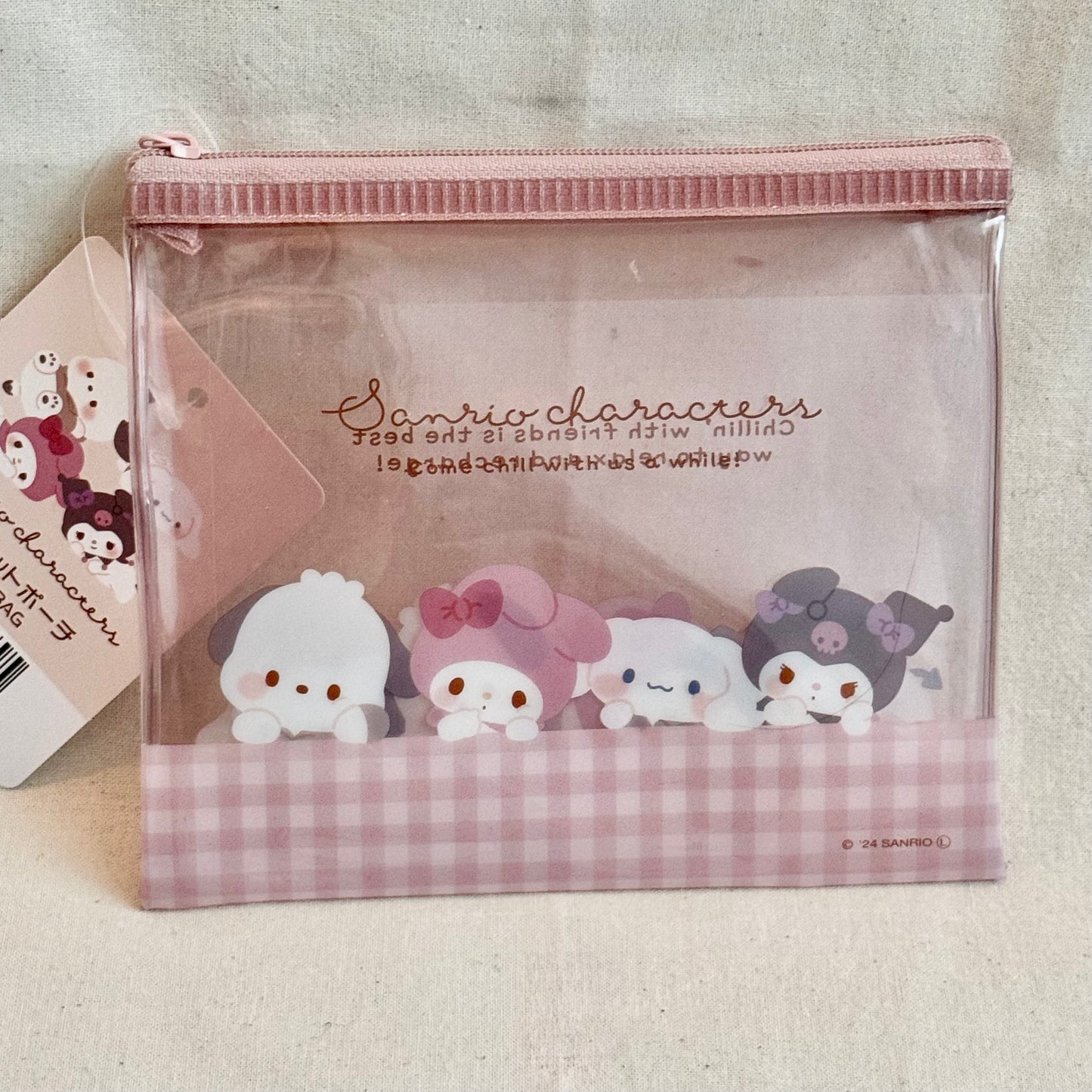 Sanrio characters clear pouch