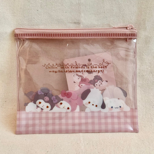 Sanrio characters clear pouch